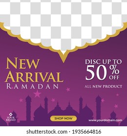 Ramadan Sale Modern social media post feed. Ramadan Sale creative vector social media post template collection. Perfect for social media post.