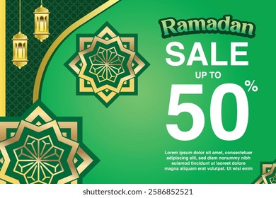 Ramadan sale poster, template, banner editable for social media and website