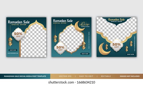 Ramadan Sale Social Media Post Template