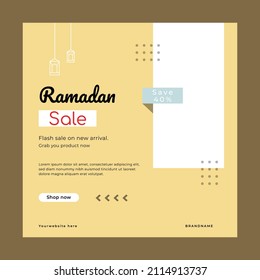 
Ramadan sale social media post template 