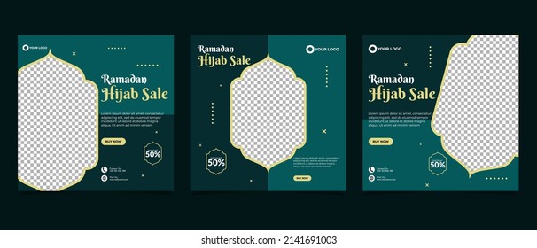 Ramadan sale social media post banner promotion template