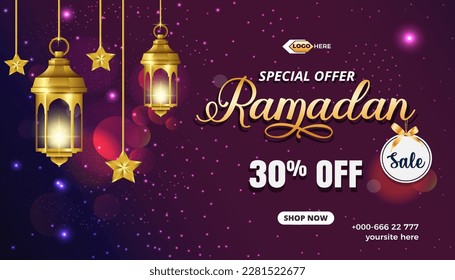 Ramadan sale template or Ramadan sale banner
