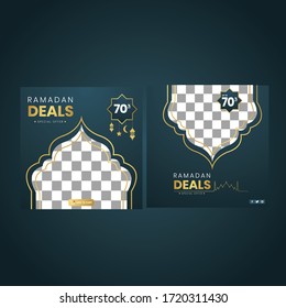 Ramadan Sale Template Premium Vector 