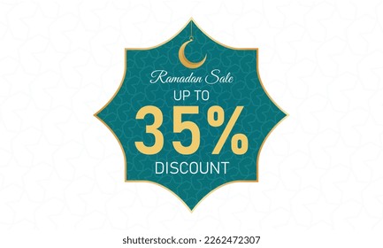 ramadan sale template upto 35% off vector, ramadan sale up to 35% off vector illustration, ramadan discount vector, ramadhan sale typography