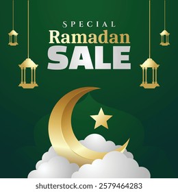 Ramadan sale template vector design