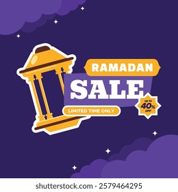 Ramadan sale template vector design