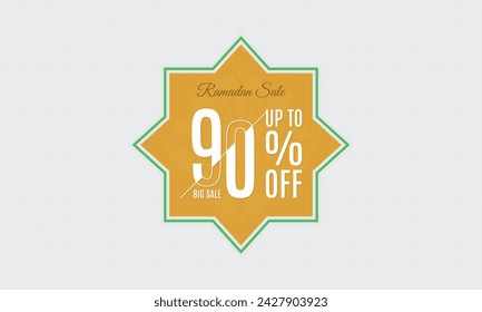 ramadan sale vector, ramadan sale 90% off, ramadan big sale 90% off