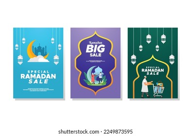 Ramadan Sale Vector Design With Human Ornament