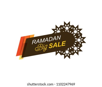 Ramadan sale vector design illustration. Modern design muslim celebration