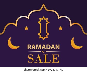 Ramadan sale, web header and banner design, poster, ramadan greeting Card Illustration, background, flyer,illustration, brochure and sale background
