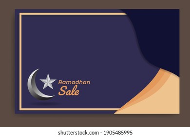 Plantillas de ventas de Ramadán. Gran vector para la promoción de ventas, marketing de productos, web, medios sociales, tienda en línea, etc.