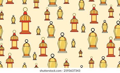 Ramadan seamless pattern background. Ramadan illustration pattern. Ramadan background. Perfect for fabrics, textile, wallpaper, and decor. SSTKbackgrounds