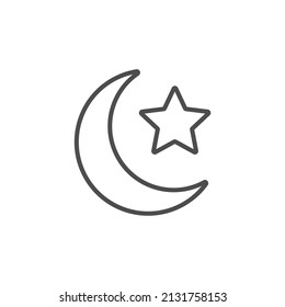 ramadan simple icon for muslims