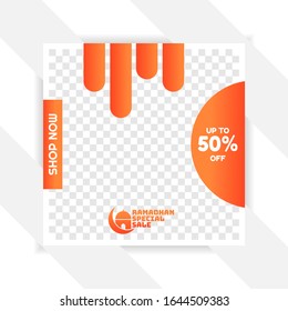 ramadan Social media pack. Business presentation template. Set of modern square blog posts Editable simple info banner, trendy book cover idea. Minimal. For app, web mail digital display style. 