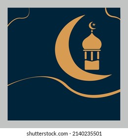 Ramadan social media post banner design background with editable eps 