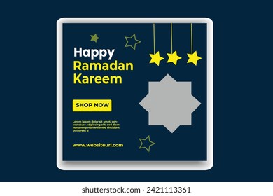 Ramadan social media post banner design 