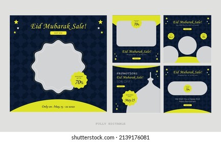 Ramadan Social Media Post design. A good template for advertising on social media. Perfect for social media posts, background, and web banner internet ads.