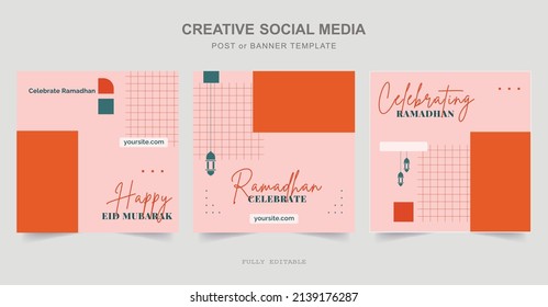 Diseño de Ramadán Social Media Post. Una buena plantilla para la publicidad en las redes sociales. Perfecto para publicaciones en medios sociales, antecedentes y anuncios en internet de banner.