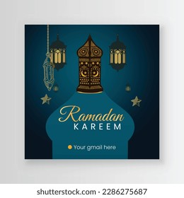 Ramadan social media post design template for your business