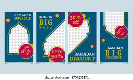 Ramadan Social Media-Postvorlage, bearbeitbare Vektorillustration
