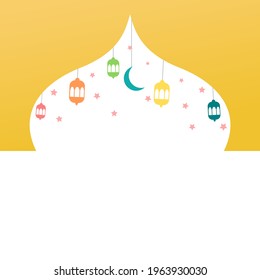 Plantilla de publicación en medios sociales de Ramadán