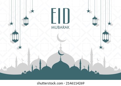 ramadan social media post vector decoration islamic religious festival and eid ramzan kareem mubarak