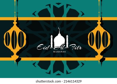 ramadan social media post vector decoration islamic religious festival and eid ramzan kareem mubarak