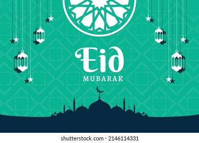 ramadan social media post vector decoration islamic religious festival and eid ramzan kareem mubarak
