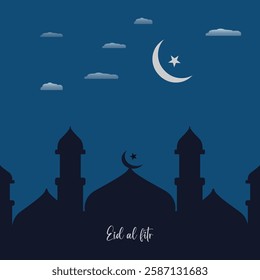 ramadan social media post vector decoration islamic religious festival and eid ramzan kareem mubarak