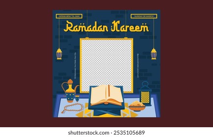 Ramadan Socials Media. Vector illustration.