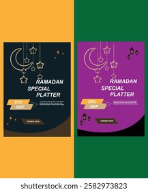 Ramadan special food menu flyer design 