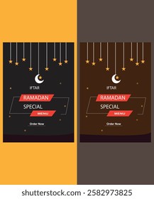 Ramadan special food menu flyer design 