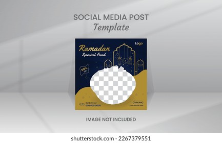 Ramadan special food social media post