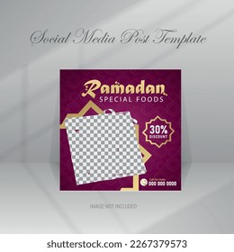 Ramadan special food social media post