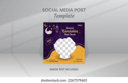 Ramadan special food social media post