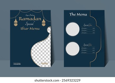 Ramadan special iftar menu design and social media template