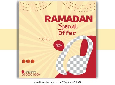 Ramadan Special Offer social media post design