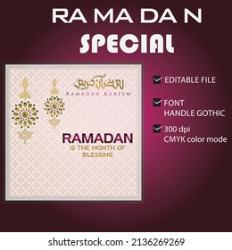 Ramadan Special Poster design.300 dpi |CMYK color Mode and Editable File