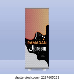 Ramadan Special roll up display standee for presentation purpose
