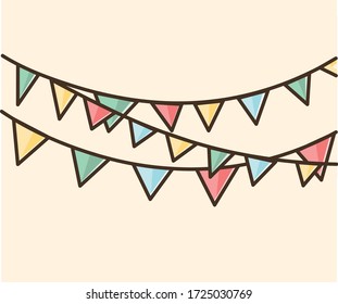 Ramadan street decorations - birthday decorations - decorations icon 