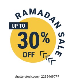 Ramadan Super Sale Get Up to 30% Off on Dotted Background Banner