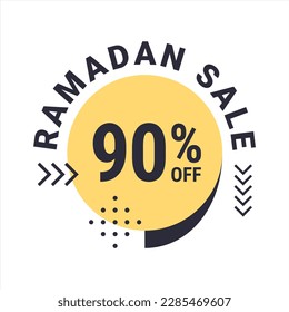 Ramadan Super Sale Get Up to 90% Off on Dotted Background Banner