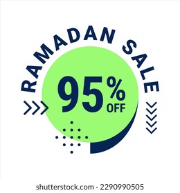Ramadan Super Sale Get Up to 95% Off on Dotted Background Banner