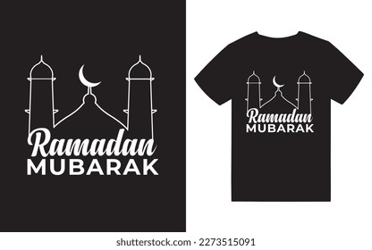 RAMADAN T -shirt Design Vactor, easy to use, print ready