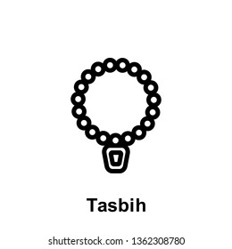 Ramadan tasbih outline icon. Element of Ramadan day illustration icon. Signs and symbols can be used for web, logo, mobile app, UI, UX