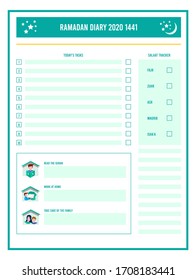 Ramadan tasks list.New Checklist flat icon  with green ticks checkmarks. to-do list