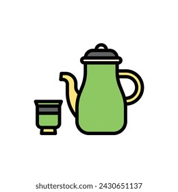 Ramadan Teapot Icon Vector Illustration
