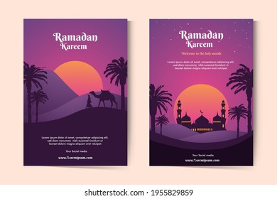 Ramadan template background. welcome to the holy month
