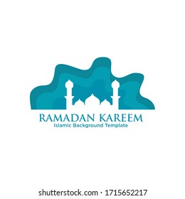 Ramadan theme background design vector template