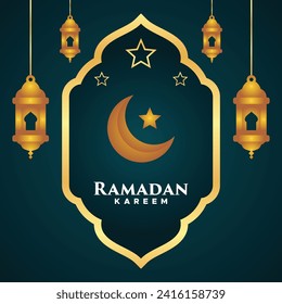 Diseño de vectores de banners para temas de Ramadán